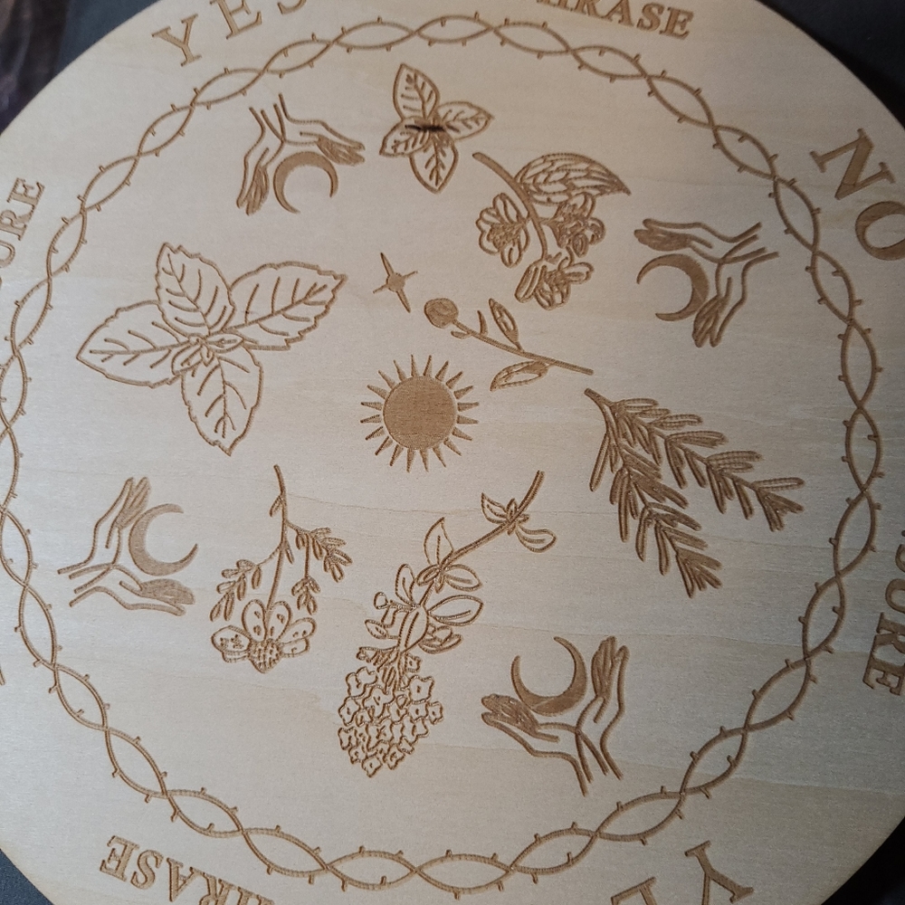 Round Wooden Pendulum Board With Pendulum